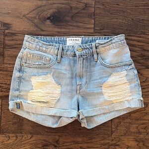 Frame Denim Le Grand Garcon Jean shorts